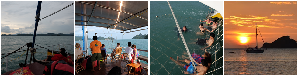 <br>넷째날 ☞ 썬셋크루즈 (Langkawi Sunset Cruise) · 16:30 ~ 20:00 (3시간 30분) · 맥주 & 음료 + 선상뷔페